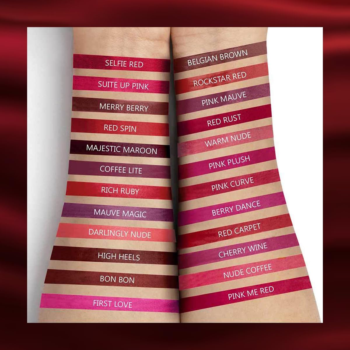 INSIGHT Matte Lipstick | Soft Matte Finish | Highly Pigmented Formula | Ultra Creamy | Intense Color Payoff | Fade-Proof Lipstick | BON BON-4.2g (Pack of 2)