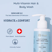 Little Rituals Baby Multi-Vitamin Body & Hair Wash - Tear Free + pH 5.5. Formulated with the best plant botanical - HONEYSUCKLE, BASIL, MANDARIN. Natural, Organic, Dermat tested, SWISS Technology (200ml)