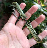 YaaNatural Yaa Catchy Avengers Thanos hand with all Infinity Stone Gauntlet and Double-Bladed Sword KeyChain Key ring best Gift for (Thanos Lovers) Keychains