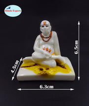 SHINDE EXPORTS Shree Swami Samarth murti Idol Statue for car Dashboard (6.5cm)