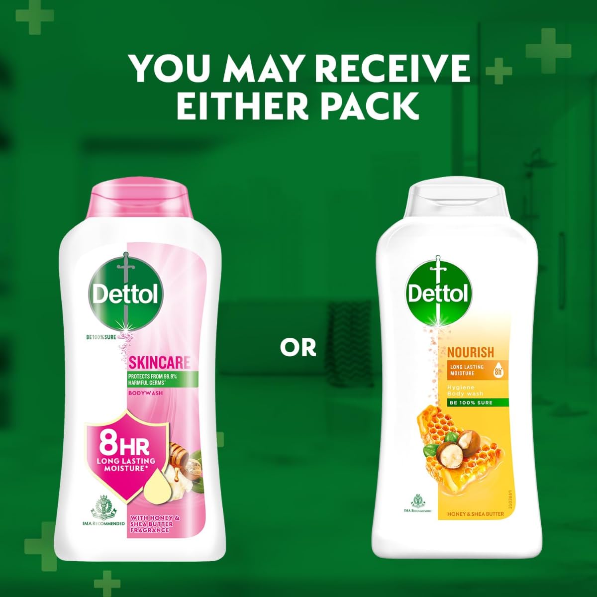 Dettol Body Wash and Shower Gel for Women and Men, Skincare (Pack of 3 - 250ml each) | Soap -Free Bodywash | 8h Moisturization