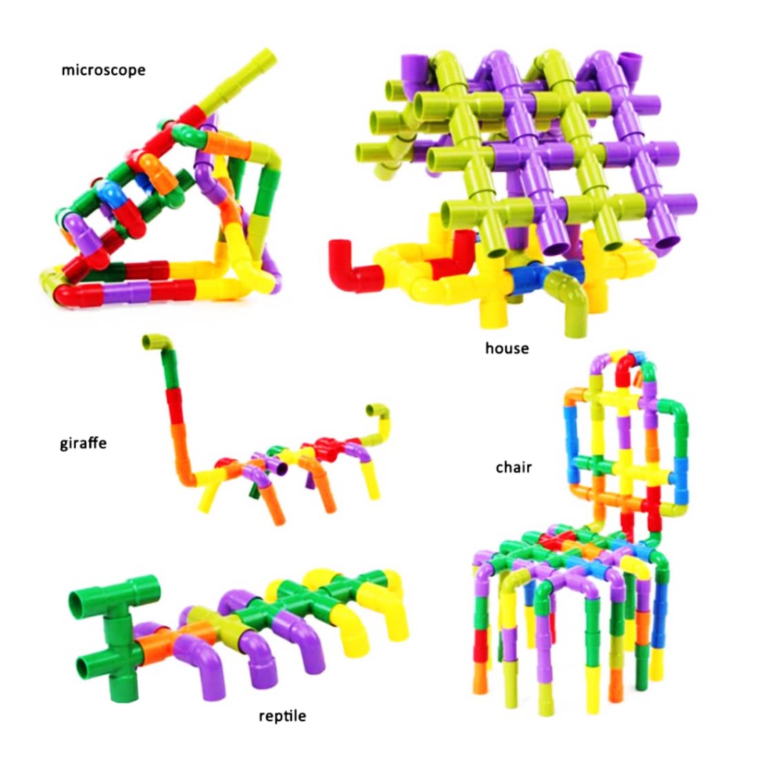 Toy Imagine 50+ Creative Pipe Building Blocks Toy Set for Kids