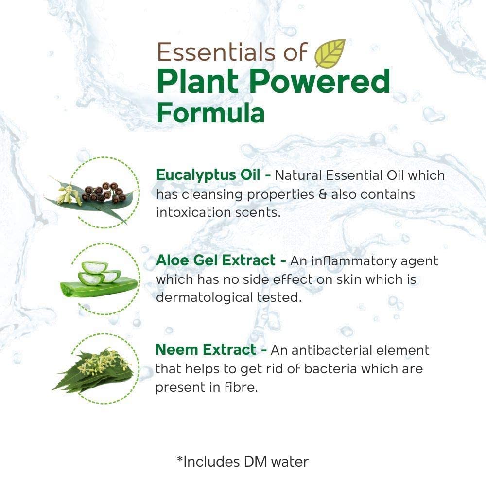 Mother Sparsh Plant Powered Baby Laundry Liquid Detergent With Bio - Enzymes and Eucalyptus Oil | Without Dyes & Optical Brighteners -1 Litre (Pack of 4)