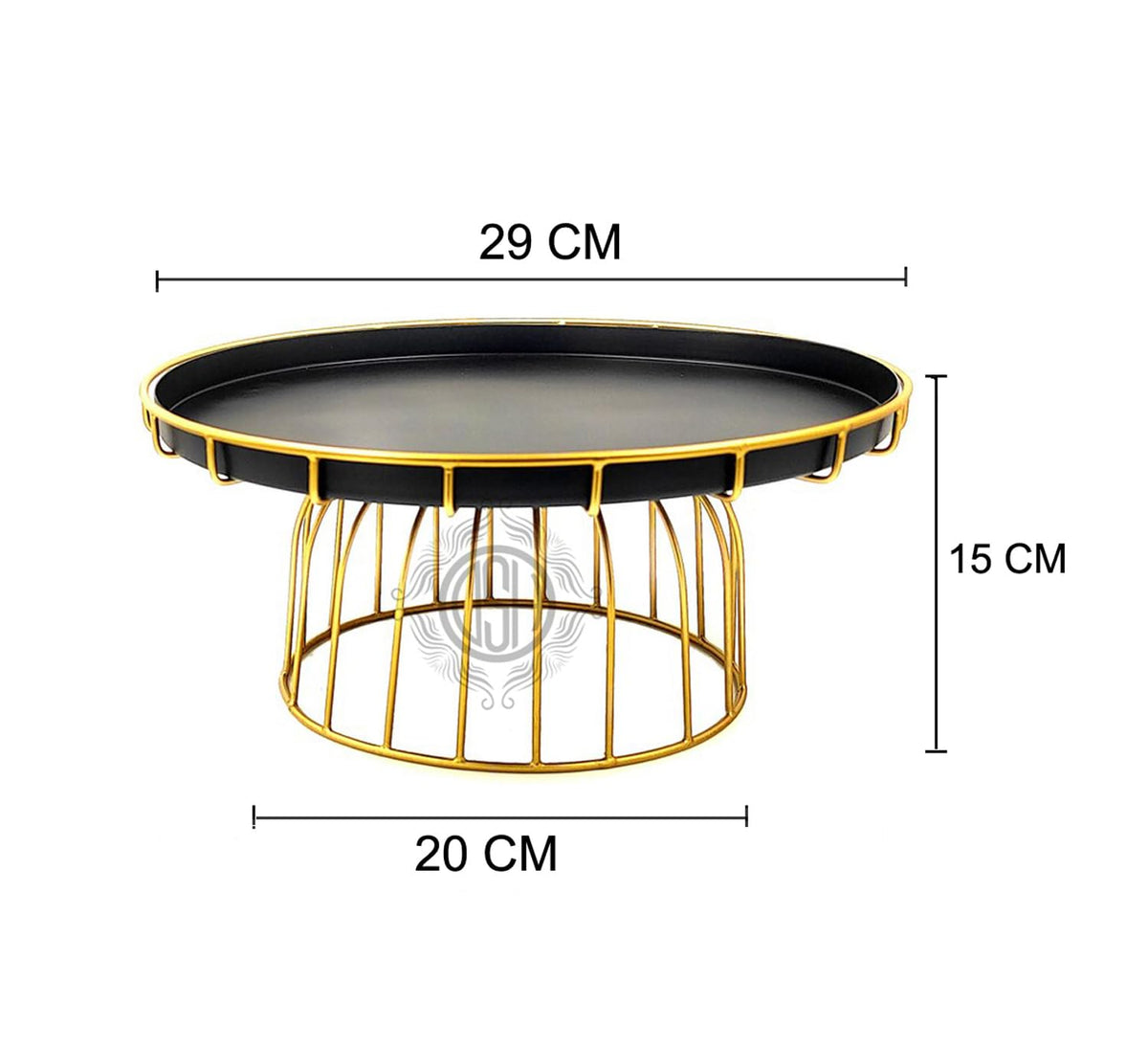 DSH Cake Stand for Cupcake Display Stand Multipurpose Round Dessert Stand for Birthday and Wedding Party (Black, Big)