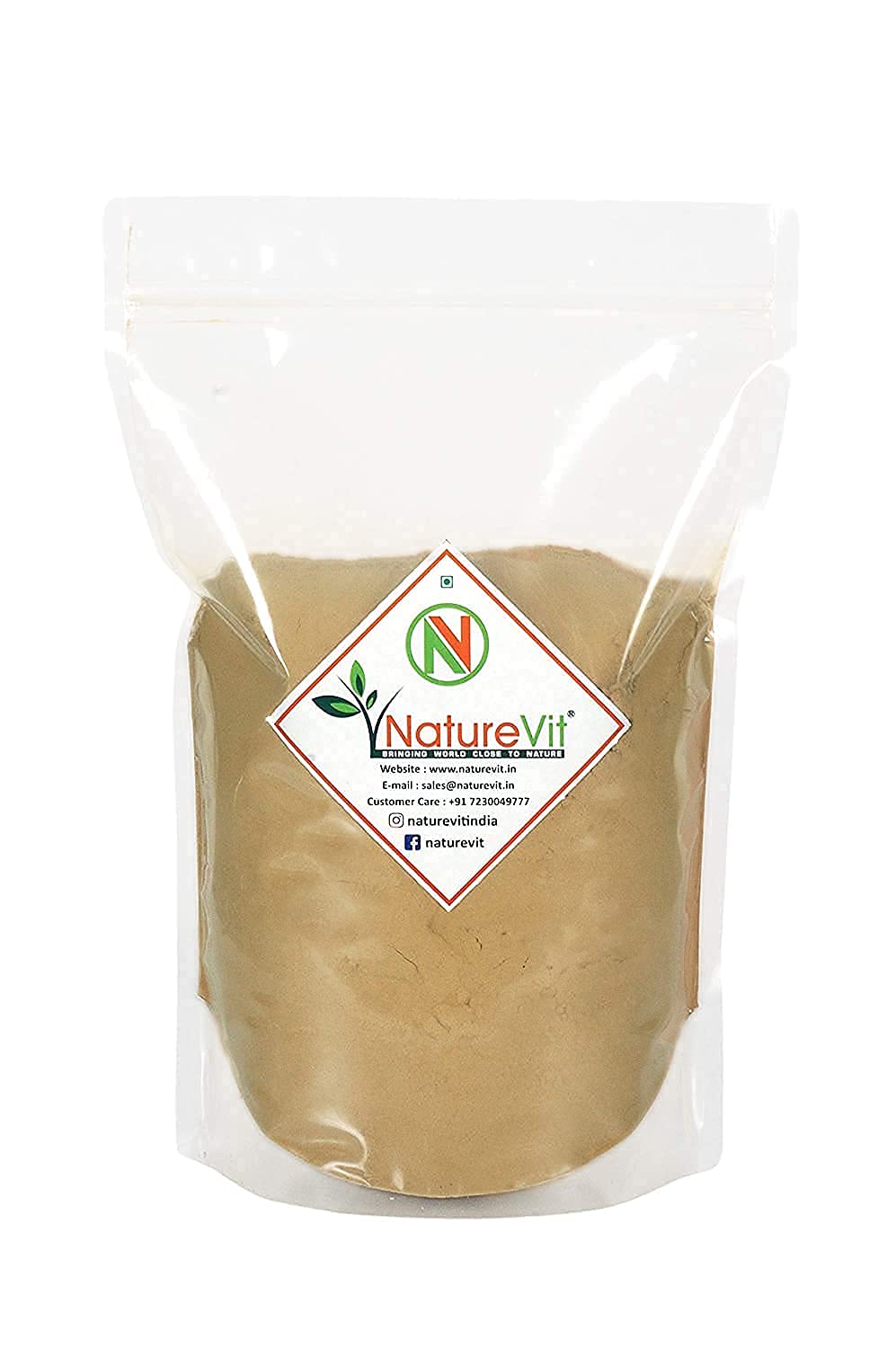 NatureVit Jamun Seed Powder 500 Gram | Natural Supplement for Blood Sugar Support | Ayurvedic Remedy for Diabetes | Rich in Antioxidants & Fibre | 100% Pure & Chemical-Free