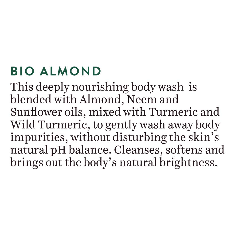Biotique Almond Oil Ultra Rich Body Wash| Maintains Skin’s Natural pH |100% Botanical Extracts| Soap-Free Body Wash Suitable for All Skin Types | 200mL