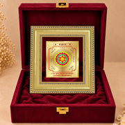 DIVINITI Siddh Energised Kuber Yantra | 24k Gold Plated Foil Wealth Attraction Vastu Frame for Home, Office & Puja Room | Premium Gift Box | Spiritual Yantra for Wealth, Prosperity & Financial Growth | 12 X 11 CM