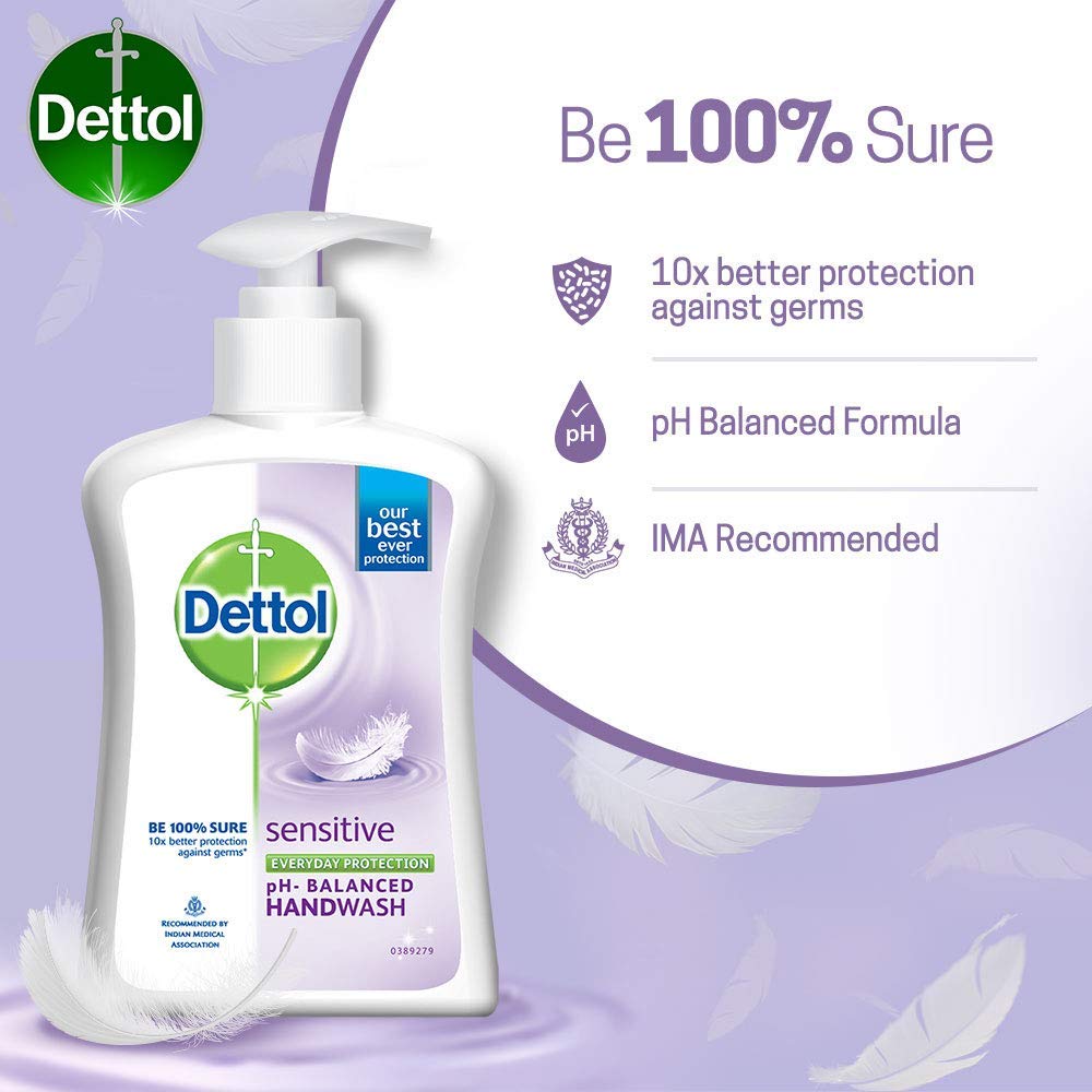 Dettol Liquid Sensitive Handwash - 200 ml - 175 ml (Any Variant)