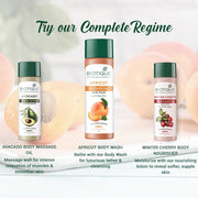 Biotique Bio Apricot Refreshing Body Wash | Keeps Skin Fresh and Clean | Brightens Skin and Reducing Dark Spots | 100% Botanical Extracts | Suitable for All Skin Types | 190ml