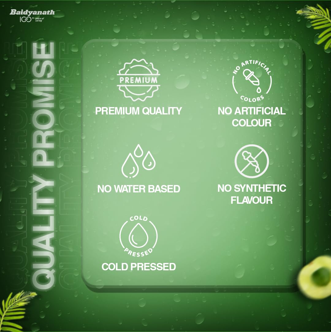 Baidyanath Amla Juice|Pitta-Balancing, Immune-Boosting Juice For Cough, Cold & Seasonal Illnesses|Antioxidant & Vitamin C Rich|Cold-Pressed|Supports Weight Management|1000 Ml