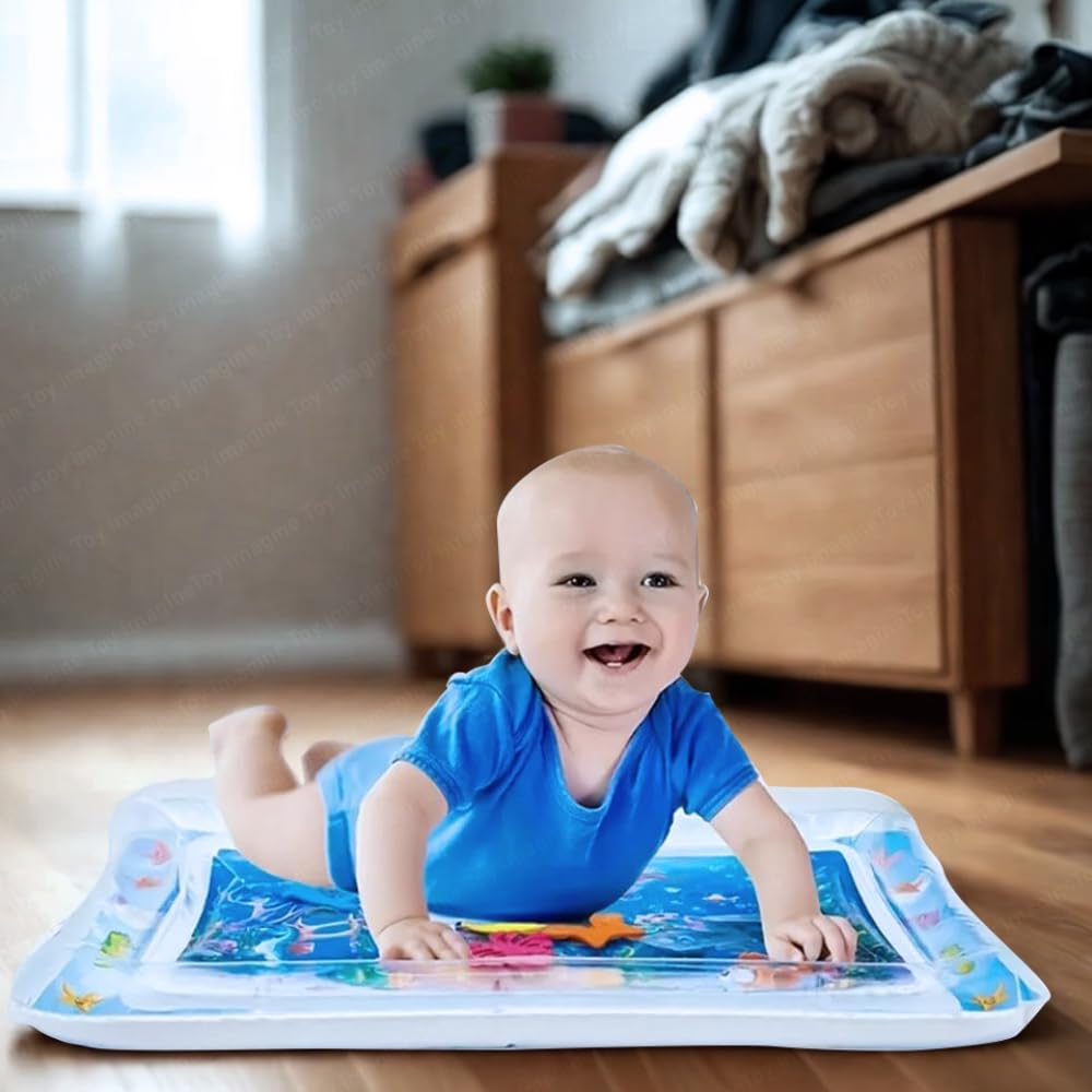 Toy Imagine Tummy Time Water Mat for Babies | Sensory Play Gym for 6-12 Months | Newborn Baby Essentials | Water-Filled Activity Mat | Baby Gifts | Pack of 1