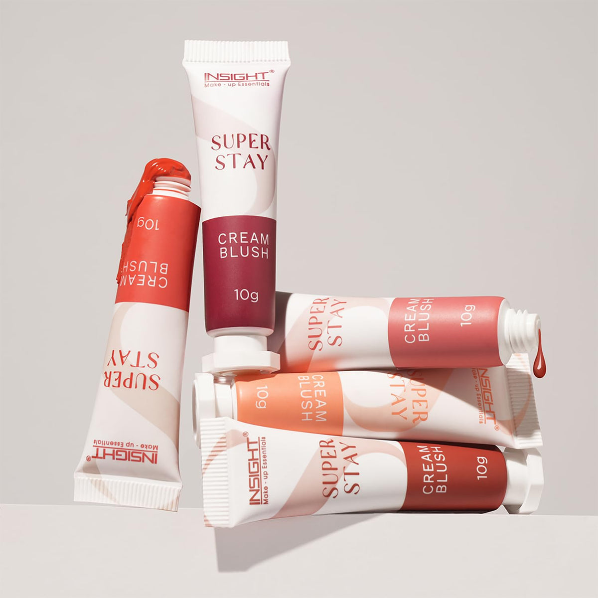 INSIGHT Super Stay Cream Blush | Natural Finish | Highly Pigmented | Lightweight Formula - (Apricot Jelly) 10g