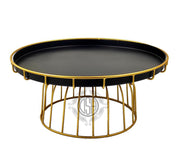 DSH Cake Stand for Cupcake Display Stand Multipurpose Round Dessert Stand for Birthday and Wedding Party (Black, Small)