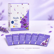 Yardley London Floralis Kent's Lavender Cupboard & Car Freshener (10g) | 94% Perfume Oil Sachet | Long-Lasting Fragrance Up to 45 Days for Wardrobes, Drawers & Cars (Kent Lavender) (Pack of 6)