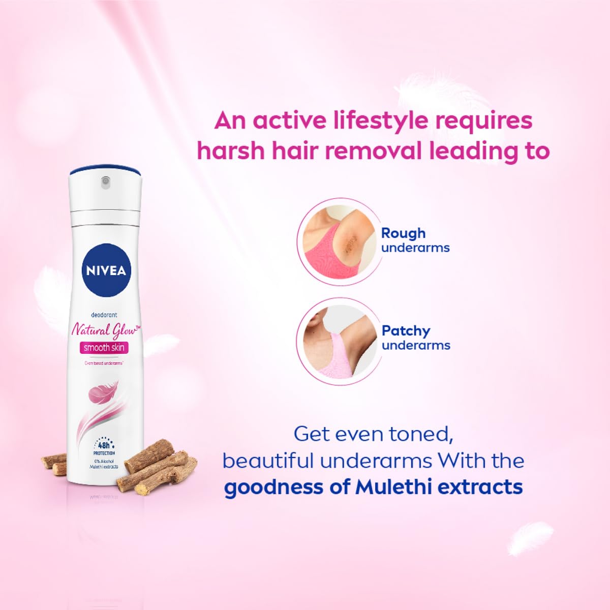 Nivea Whitening Smooth Skin Deodorant For Women, 150ml