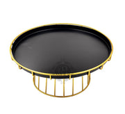 DSH Cake Stand for Cupcake Display Stand Multipurpose Round Dessert Stand for Birthday and Wedding Party (Black, Small)