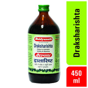 Baidyanath Asli Ayurved Draksharishta - 450 ml (Pack of 2) - Ayurvedic Syrup for Appetite Physical Strength| Useful in Cold & Cough