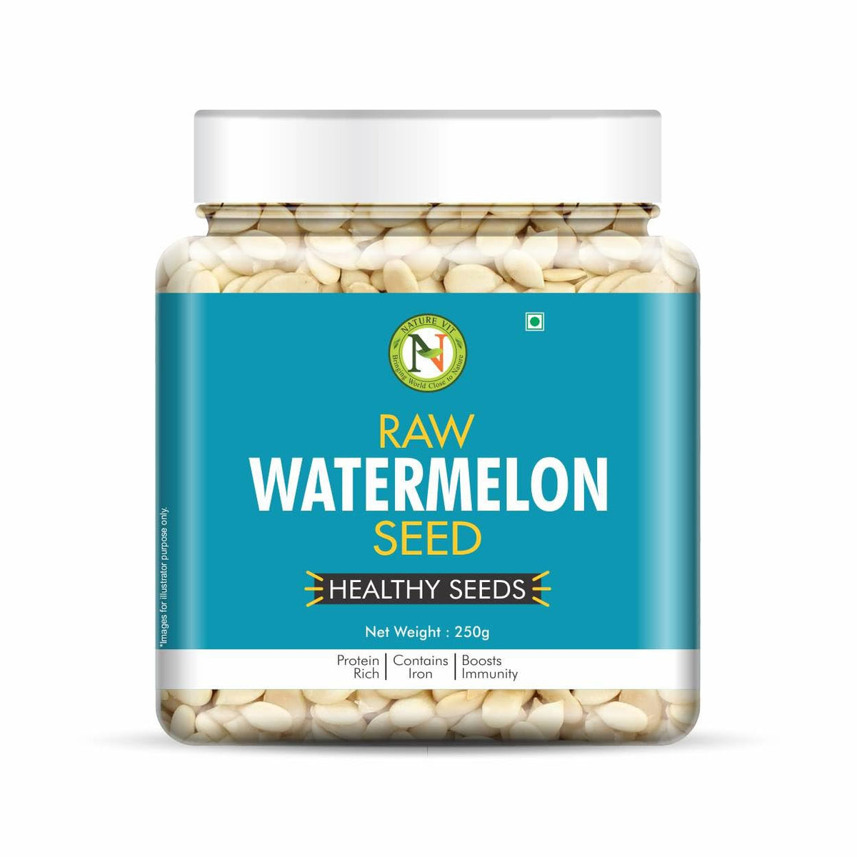 Nature Vit Raw Seeds Combo For Eating,1Kg(Pumpkin,Watermelon,Sunflower And Flax Seeds-250G Each,Pack Of 4)