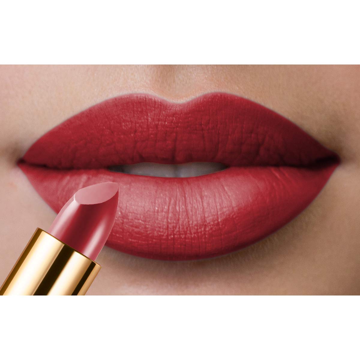 Biotique Natural Makeup Matte Diva Pout Lipstick - Flaming Desire, 4g