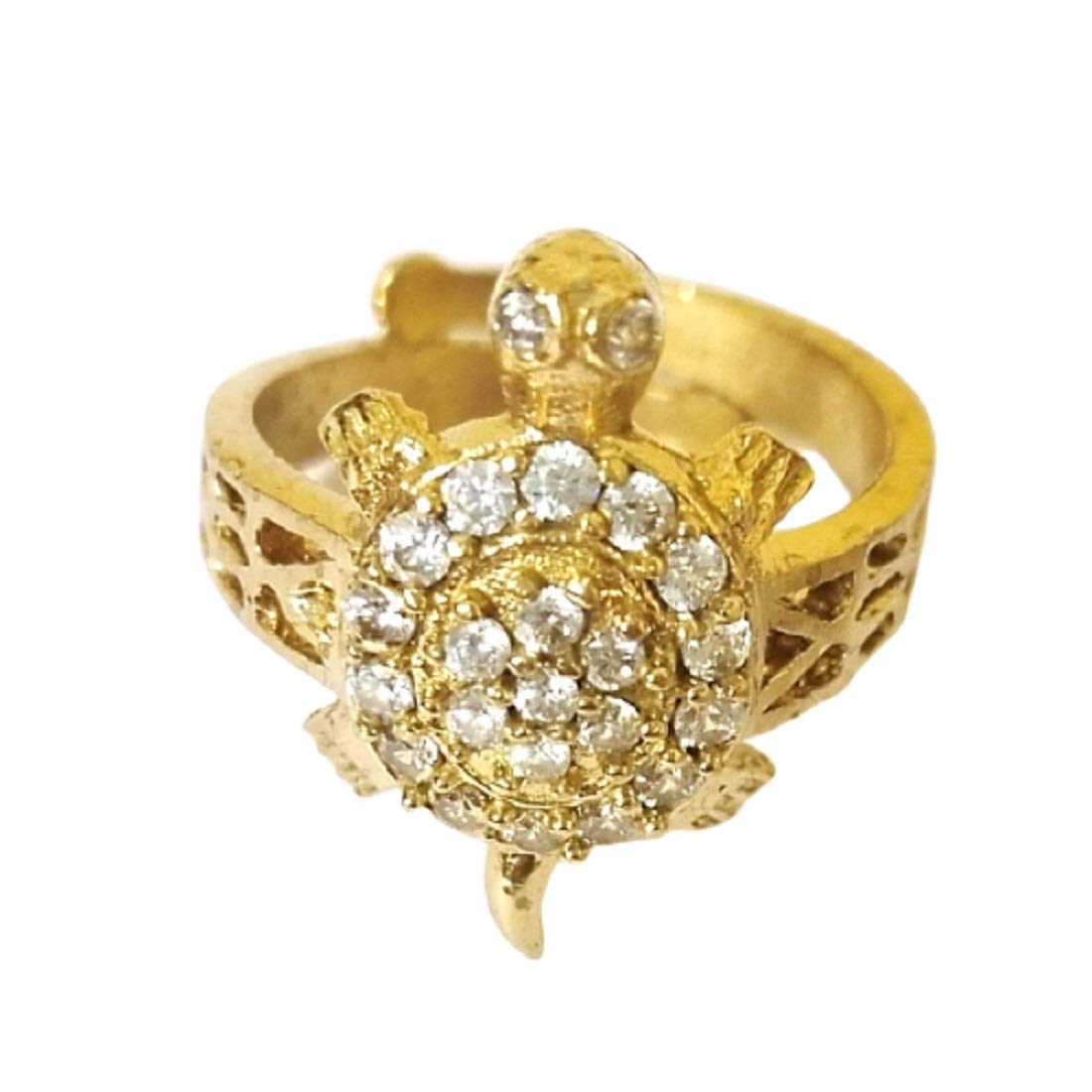 Astrodidi Multicolour Brass Kachua Tortoise Meru Ring for Men and Women