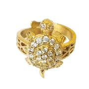 Astrodidi Multicolour Brass Kachua Tortoise Meru Ring for Men and Women