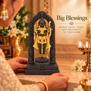 DIVINITI 24K Gold-Plated Ram Lalla Idol | Lord Ram Murti with Bow for Home Temple, Pooja Room, Office & Table Decor | Premium Gift Box | 9.5 x 5.5 CM