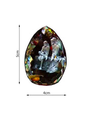 SHINDE EXPORTS 3D Crystal Sai Baba Idol Staute Murti for Home, Pooja Room, Gift Purpose & Car Dashboard.