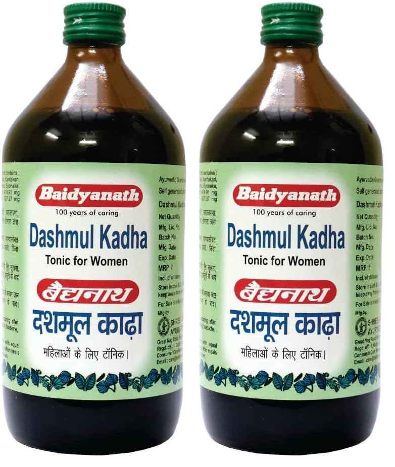 Baidyanath Asli Ayurved Dashmul Kada - 450 ml | Post Delivery Ayurvedic Tonic for Women (Pack of 2)
