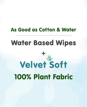 Mother Sparsh Cotton Scented 98% Water Plant Fabric, Biodegradable Wipe (Blue, 15 Wipes)
