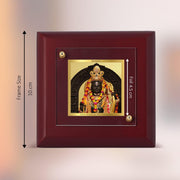 DIVINITI Ram Lalla 24K Gold Plated MDF Photo Frame | Premium Religious Table Top Frame for Home, Office & Prayer Room | Luxury Spiritual Gift Item for Housewarming, Festive Gifting | 10 x 10 CM