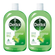 Dettol Multi-Purpose Disinfectant Liquid for Floor & Surface Cleaning, Lime Fresh Fragrance, 550ml (Pack of 2)