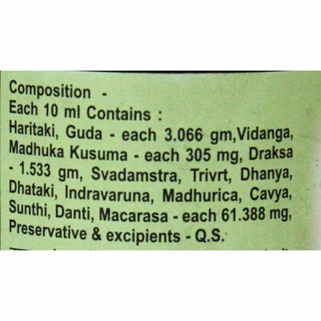Baidyanath Abhayarishta I Ayurvedic Constipation Relief - 220 ML