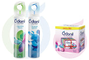 Odonil Bathroom Air Freshener Blocks 288g (72g*4) | Mixed Fragrances & Odonil Room Freshener Spray (Pack of 2), Jasmine Fresh 220ml+Ocean Breeze 220ml