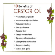 KEYA SETH AROMATHERAPY Cold Pressed Pure Castor Oil For Skin & Hair, Rich in Fatty Acid, Vitamin E 200ml