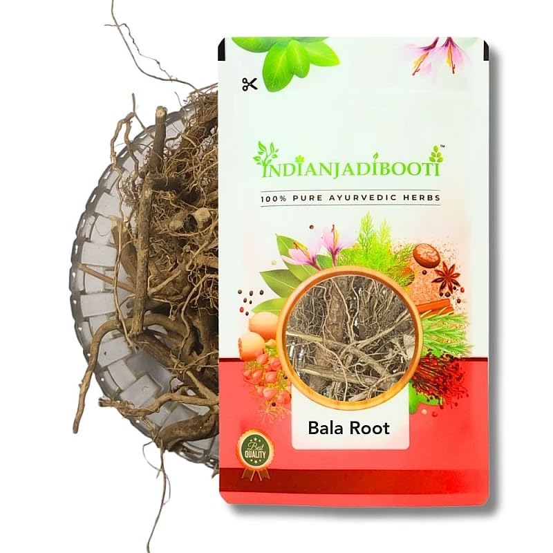 IndianJadiBooti Raw Bala Root - Sida Cordifolia - Country Mallow - Dry Whole Herb