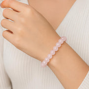 SHINDE EXPORTS Natural Pink Quartz Gemstone Bracelet for men and women
