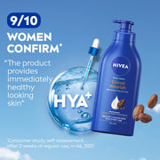 NIVEA Cocoa Nourish Body Lotion for Men & Women with Cocoa Butter, Hyaluronic Acid & Vitamin E Moisturizer for Dry Skin, Deep Nourish Serum Body Cream 72H Moisturiser, Non Greasy Face Cream 600ml