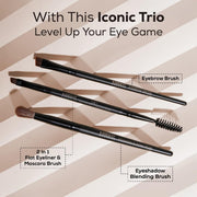 INSIGHT Flat Eyeliner & Mascara Brush IE 045 | Flat tip liner brush, precise eye applicator - 1N