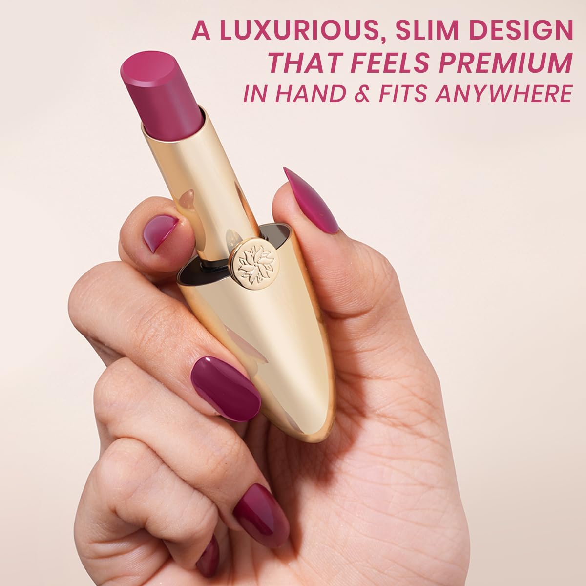 INSIGHT Cosmetics Crème Comfort Lipstick – High-Shine Gloss Finish| Hydrating | Deeply Nourishing | Butter Glide | Plumping Effect | Lightweight Feel & Radiant Lip Color (Sin In Silk) – 3.4 g