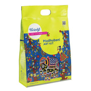 Fevicryl Madhubani Art kit I Learn Art of India with Complete DIY Painting Set with Pre-Printed Canvases, Acrylic Paints, Brushes & More | Perfect for Beginners & Artist | Ideal Gift for Rakhi