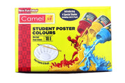 Camel Camlin Kokuyo Multicolor Pack Of 18 Shade Bottles 10Ml Each, 1 Palette, 1 Brush & Assorted 20-Shade Soft Pastel Set