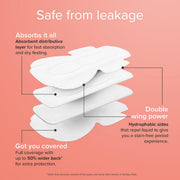 Nua Ultra Thin Rash Free Leak Proof 12 L Sanitary Pad & Cramp ComFort (3 Heat Patches) Combo | Higher Absorbency | Soft Top layer | Toxic-Free | 8 Hours Pain Relief