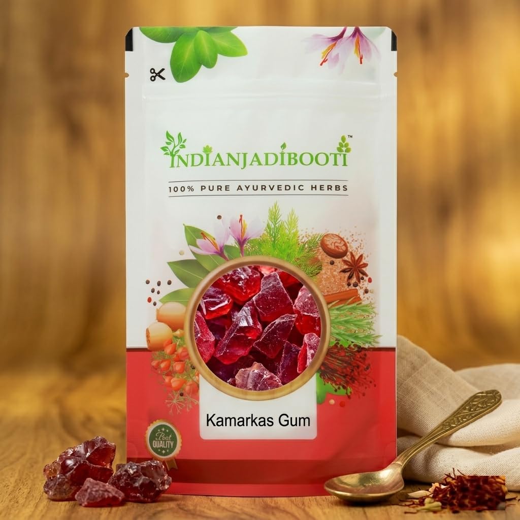 IndianJadiBooti Kamarkas Gum (Palash Gond/Butea Monosperma) – 100% Pure Raw Resin for Back Strength, Post-Pregnancy Recovery & Bone Health (50g)