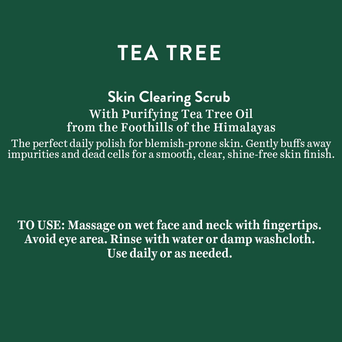 Biotique Tea Tree Skin Clearing Face Scrub for Normal to Oily Skin, 50g