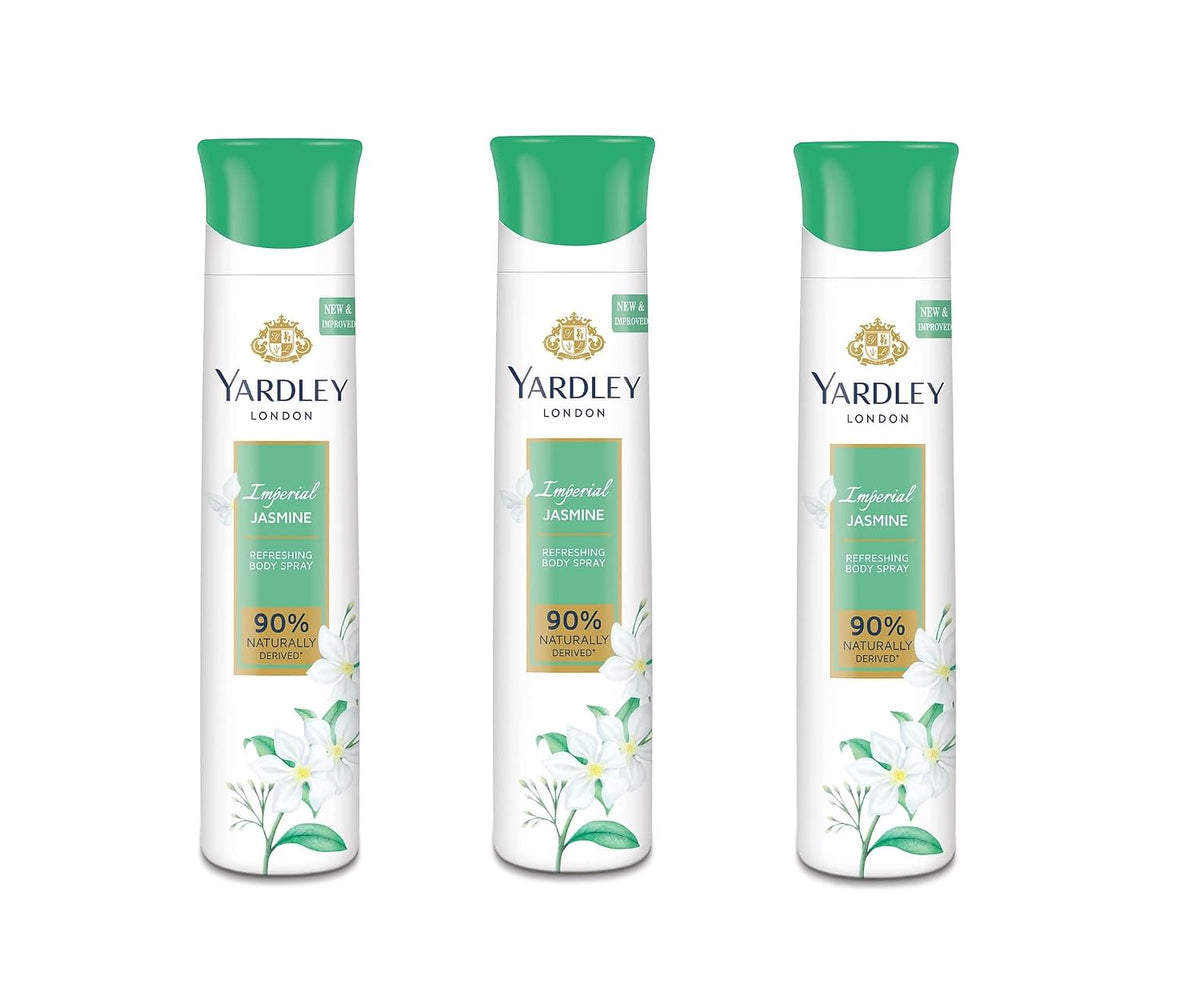 Yardley London Jasmine Deodorant Spray For Women 150-Ml (Pack Of 3)