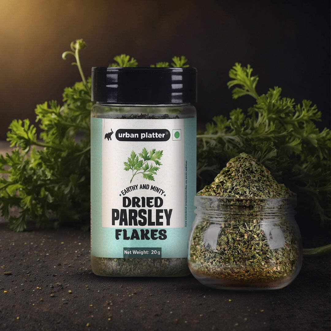 Urban Platter Whole Sun Dried Parsley Flakes Herb, 20g