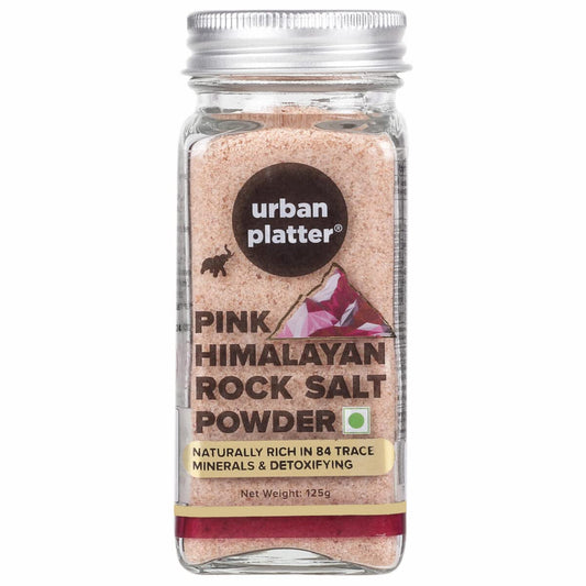 Urban Platter Pink Himalayan Rock Salt Powder, 125g (Unrefined | Natural | Additive Free)