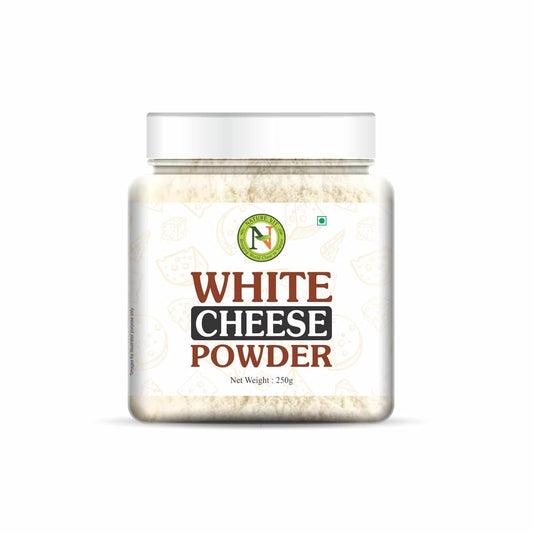 NatureVit White Cheese Powder 250 Gram | Rich & Creamy Flavour | Perfect for Popcorn, Pasta, Fries, Nachos & Sauces | Instant Cheese Seasoning Mix | 100% Vegetarian
