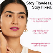 INSIGHT Hydra Fix Lipstick - Empress Red| Semi Matte Finish | One Swipe Intense Pigmentation | Long Lasting | Lightweight | Hydrating Non Drying Formula - 4.2g (Pack of 2)