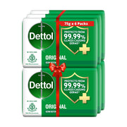 Dettol Bathing Soap Original, 75gm, Pack of 6